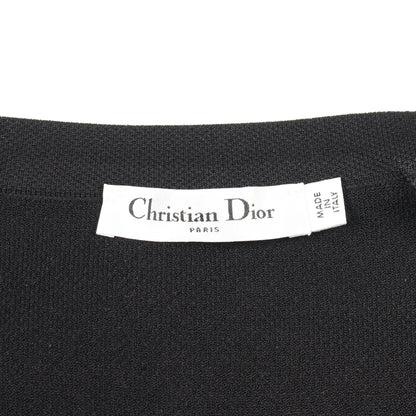 ロゴエンボス ニットワンピース ビスコース ナイロン ブラック クリスチャンディオール ワンピース Christian Dior
