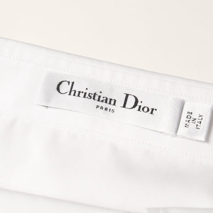 BEE刺繍 オフショルダーシャツ ブラウス コットン ホワイト クリスチャンディオール トップス Christian Dior