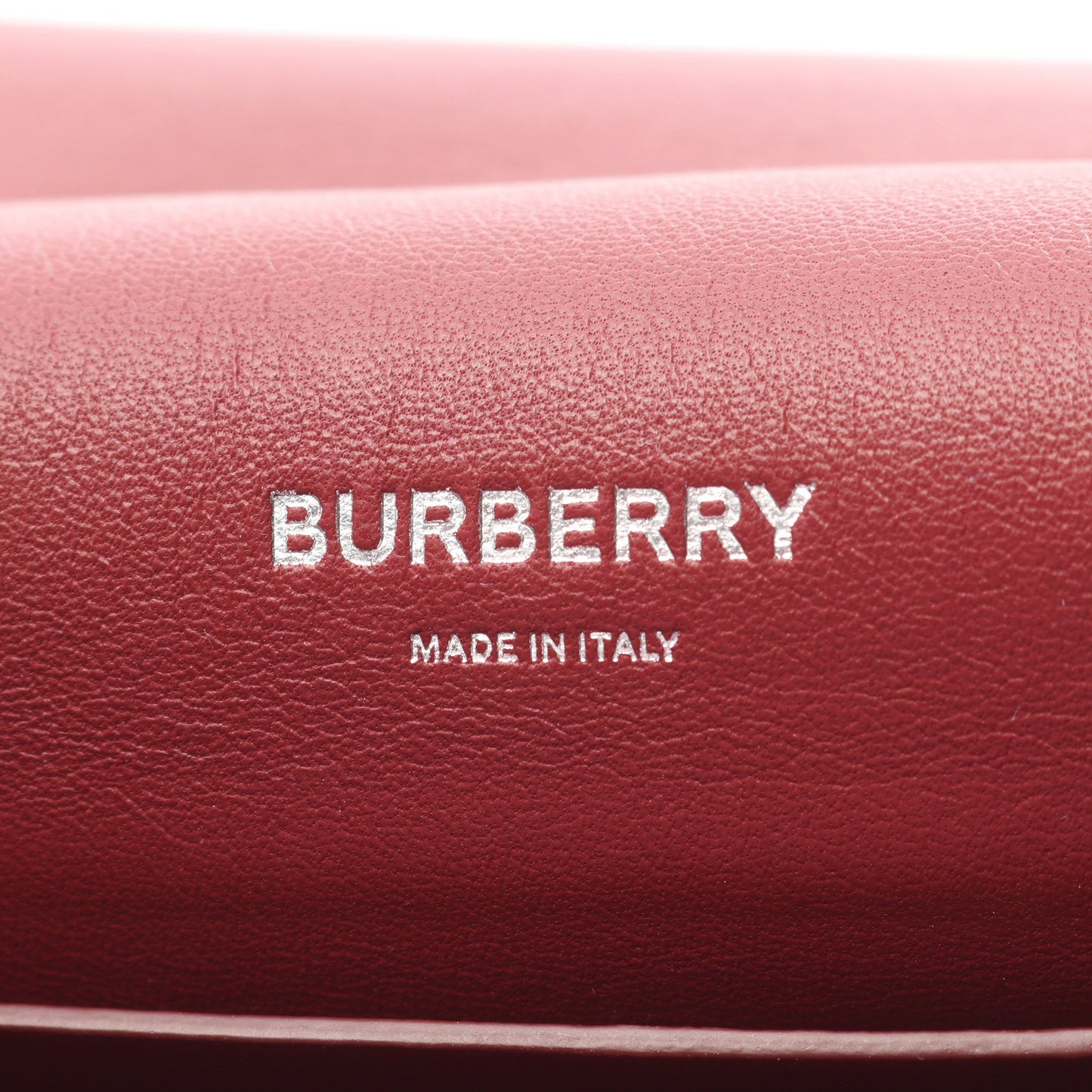 TBロゴ ショルダーバッグ レザー レッド バーバリー バッグ BURBERRY
