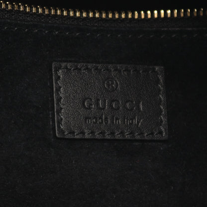 GGエンブレム ミディアム ワンショルダーバッグ レザー ブラック グッチ バッグ GUCCI