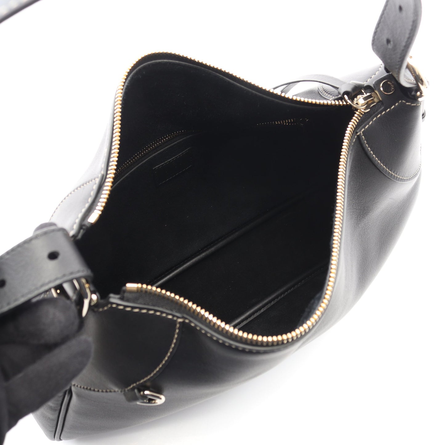 GGエンブレム ミディアム ワンショルダーバッグ レザー ブラック グッチ バッグ GUCCI