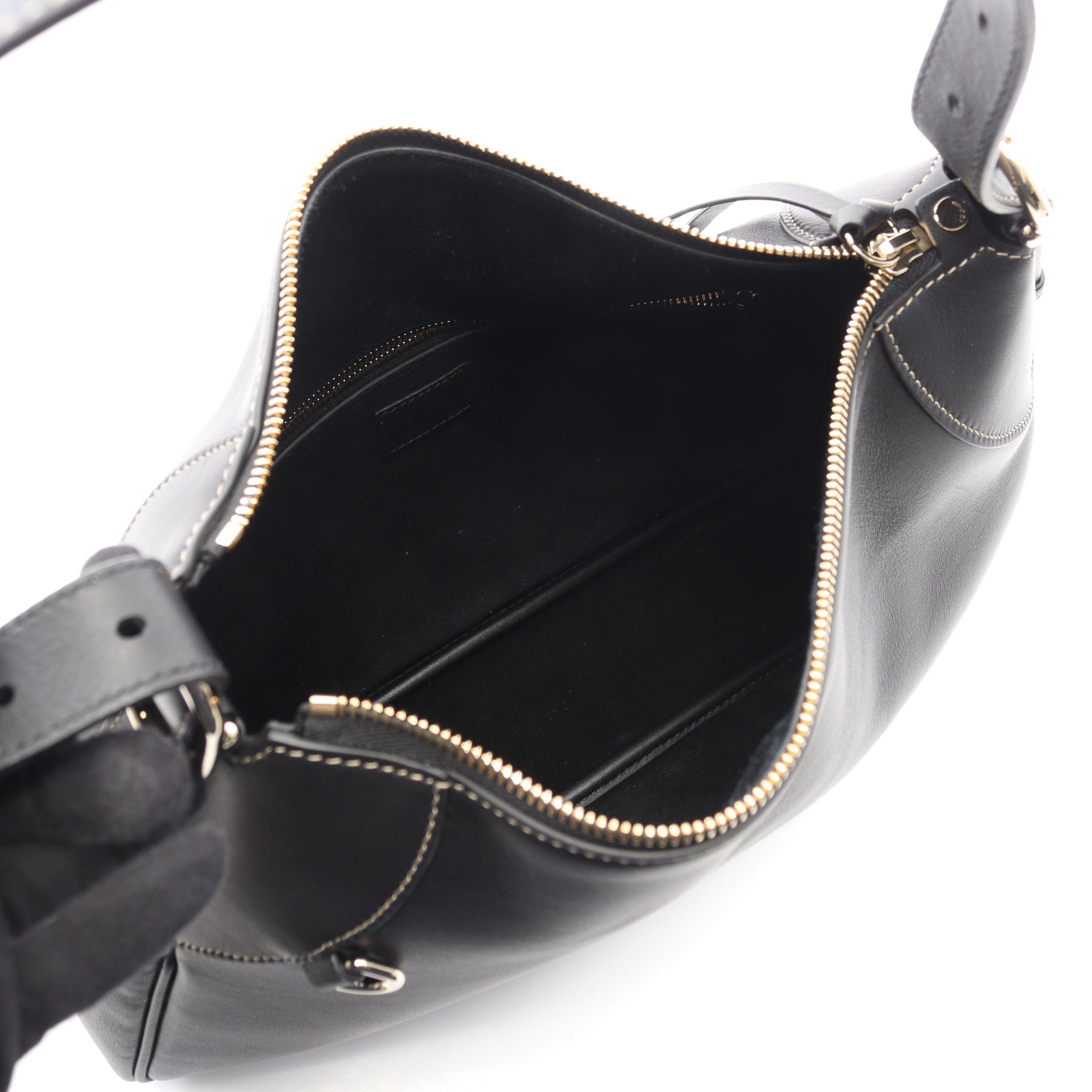 GGエンブレム ミディアム ワンショルダーバッグ レザー ブラック グッチ バッグ GUCCI
