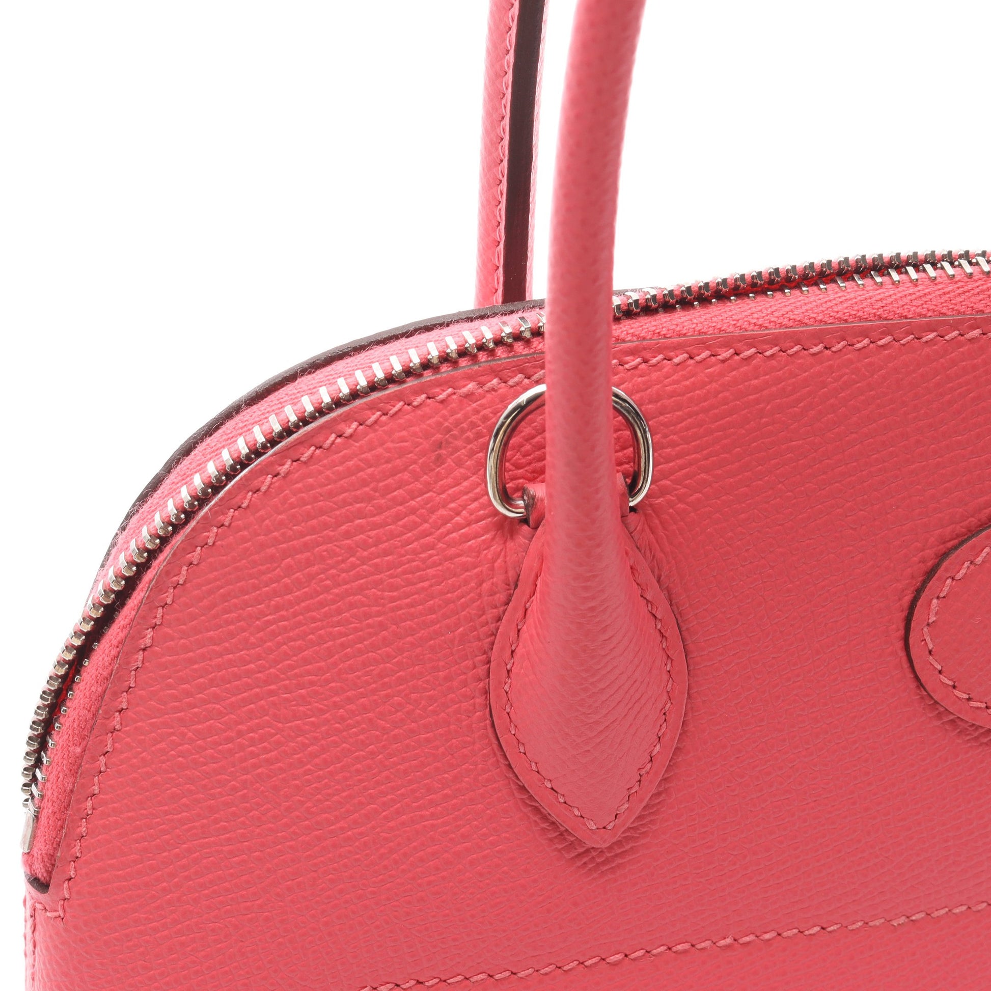 ボリード27 ローズアザレ ハンドバッグ ヴォーエプソン ピンク シルバー金具 2WAY Y刻印 エルメス バッグ HERMES