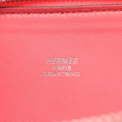 ボリード27 ローズアザレ ハンドバッグ ヴォーエプソン ピンク シルバー金具 2WAY Y刻印 エルメス バッグ HERMES