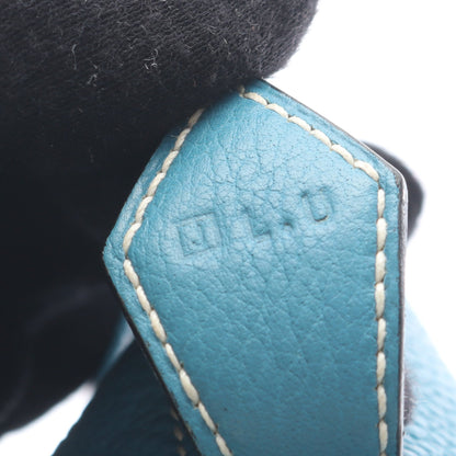 ボリード1923 30 ブルージーン ハンドバッグ トゴ ブルー シルバー金具 □J刻印 エルメス バッグ HERMES
