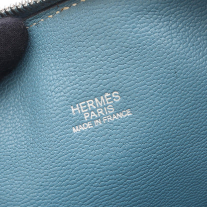 ボリード1923 30 ブルージーン ハンドバッグ トゴ ブルー シルバー金具 □J刻印 エルメス バッグ HERMES
