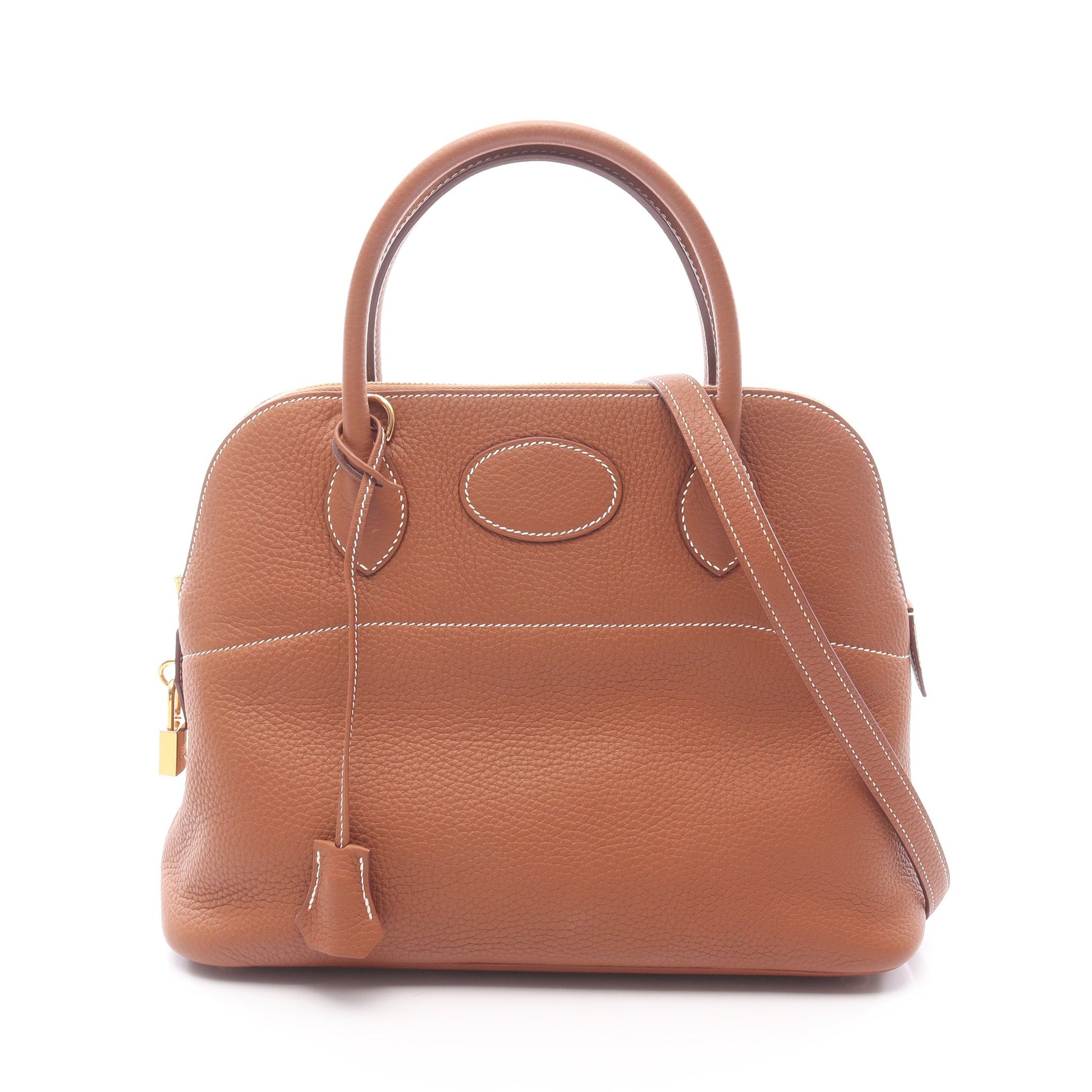 ボリード31 ゴールド ハンドバッグ トリヨンクレマンス ブラウン ゴールド金具 2WAY Y刻印 エルメス バッグ HERMES
