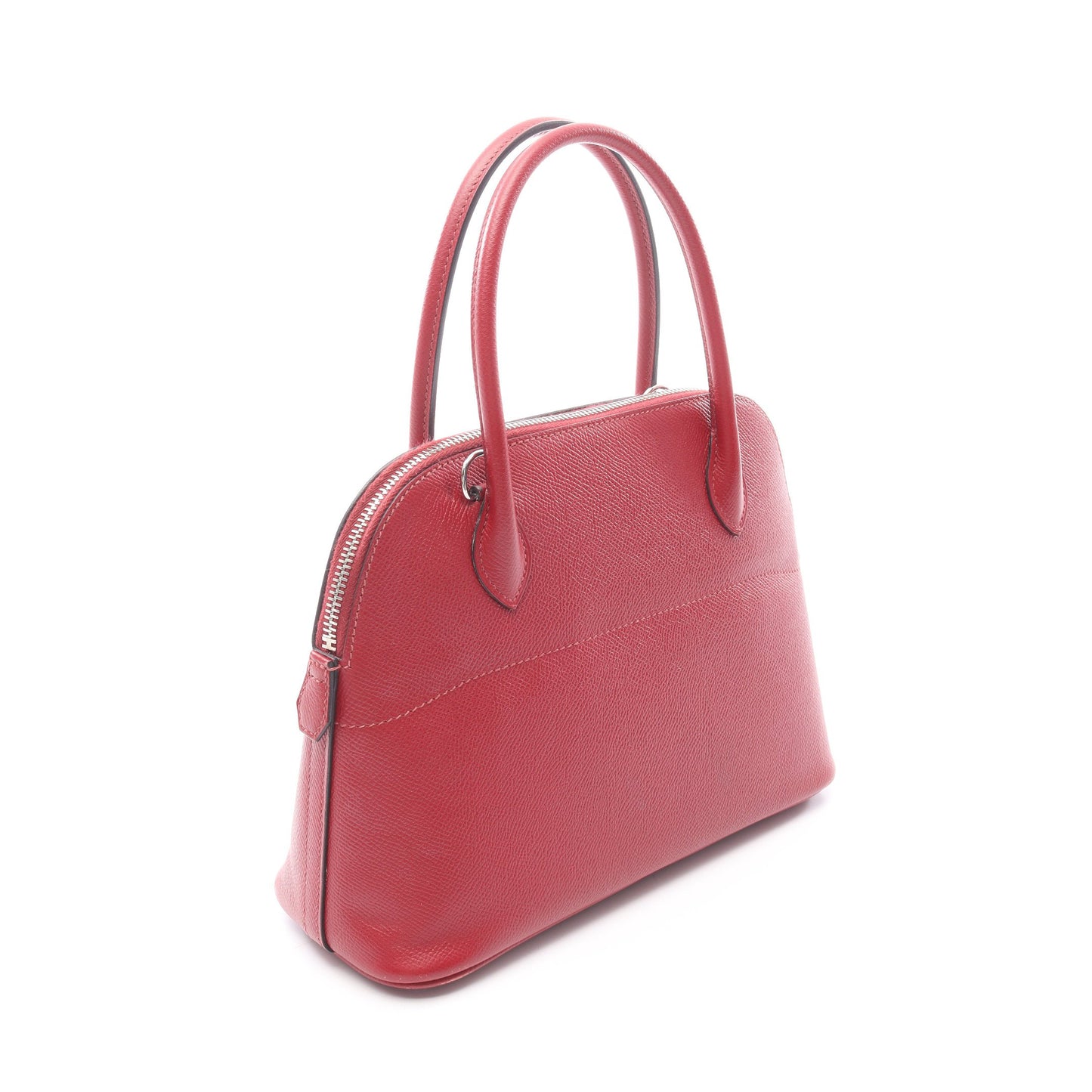ボリード27 ルージュグレナ ハンドバッグ ヴォーエプソン レッド シルバー金具 2WAY A刻印 エルメス バッグ HERMES