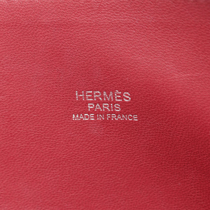ボリード27 ルージュグレナ ハンドバッグ ヴォーエプソン レッド シルバー金具 2WAY A刻印 エルメス バッグ HERMES