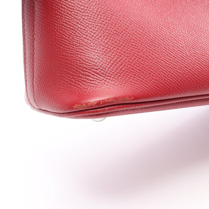ボリード27 ルージュグレナ ハンドバッグ ヴォーエプソン レッド シルバー金具 2WAY A刻印 エルメス バッグ HERMES