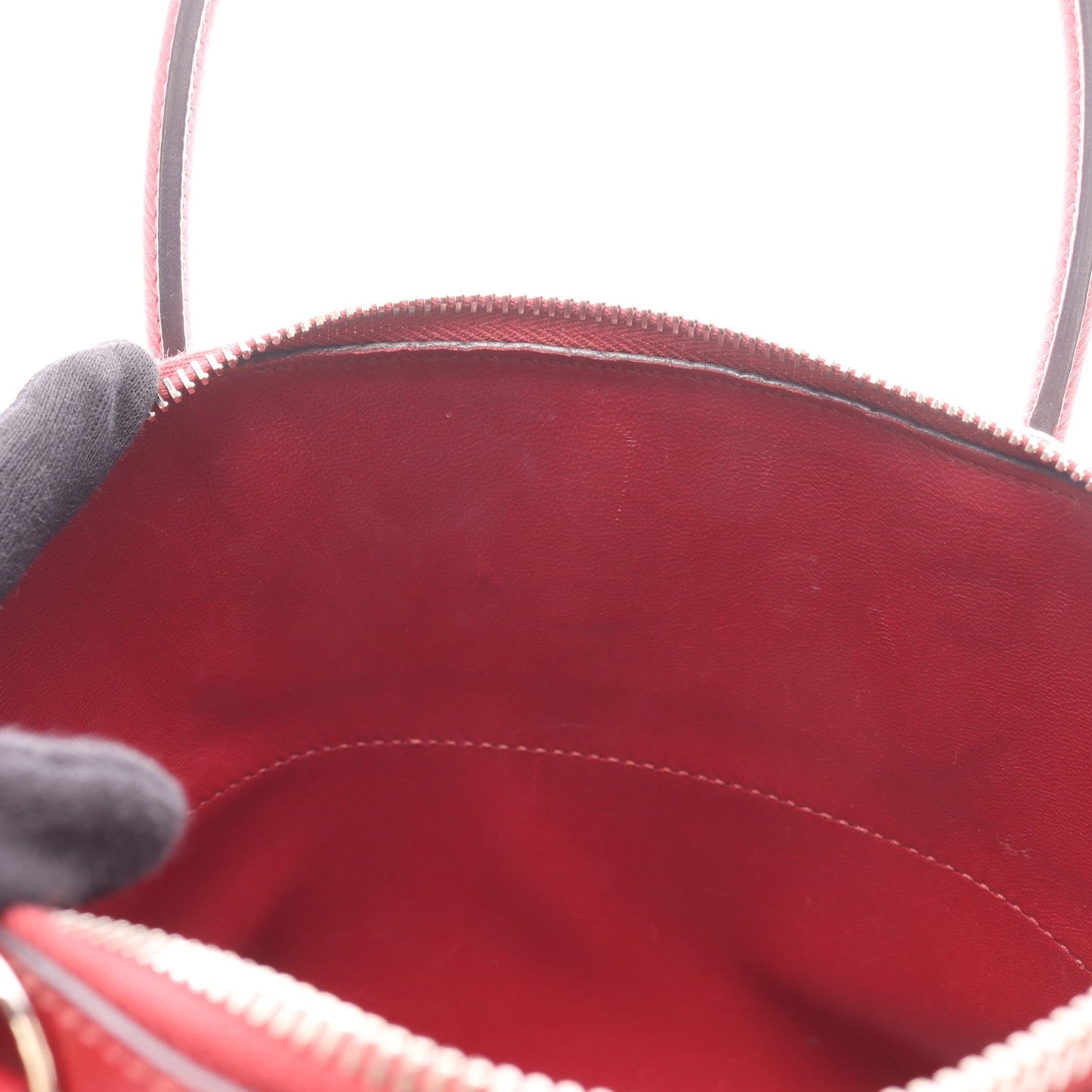 ボリード27 ルージュグレナ ハンドバッグ ヴォーエプソン レッド シルバー金具 2WAY A刻印 エルメス バッグ HERMES