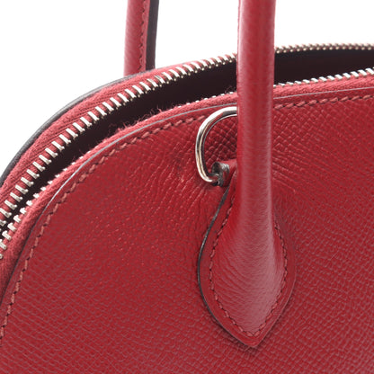 ボリード27 ルージュグレナ ハンドバッグ ヴォーエプソン レッド シルバー金具 2WAY A刻印 エルメス バッグ HERMES