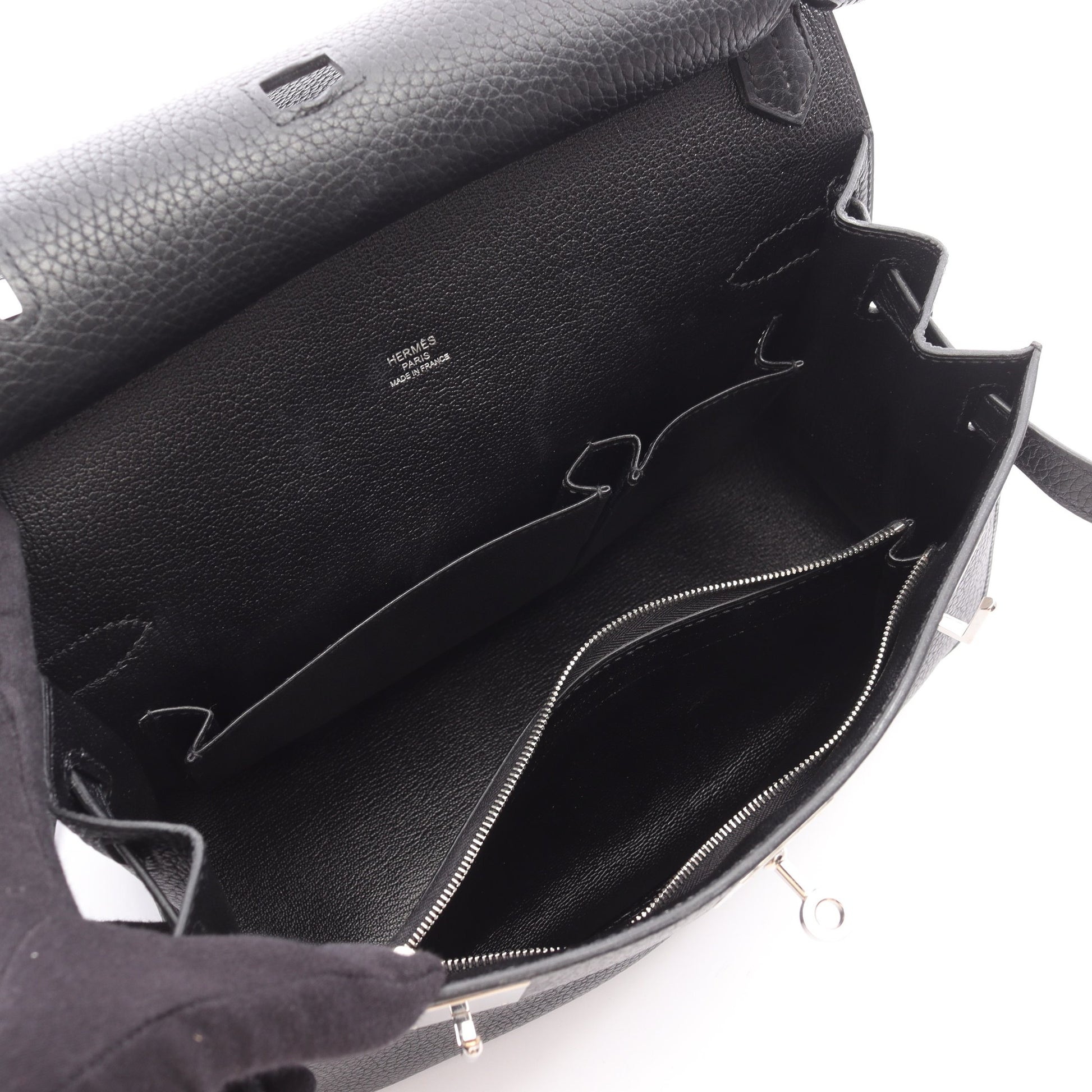 ジプシエール28 ショルダーバッグ トリヨンクレマンス ブラック シルバー金具 X刻印 エルメス バッグ HERMES