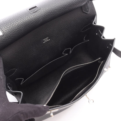 ジプシエール28 ショルダーバッグ トリヨンクレマンス ブラック シルバー金具 X刻印 エルメス バッグ HERMES