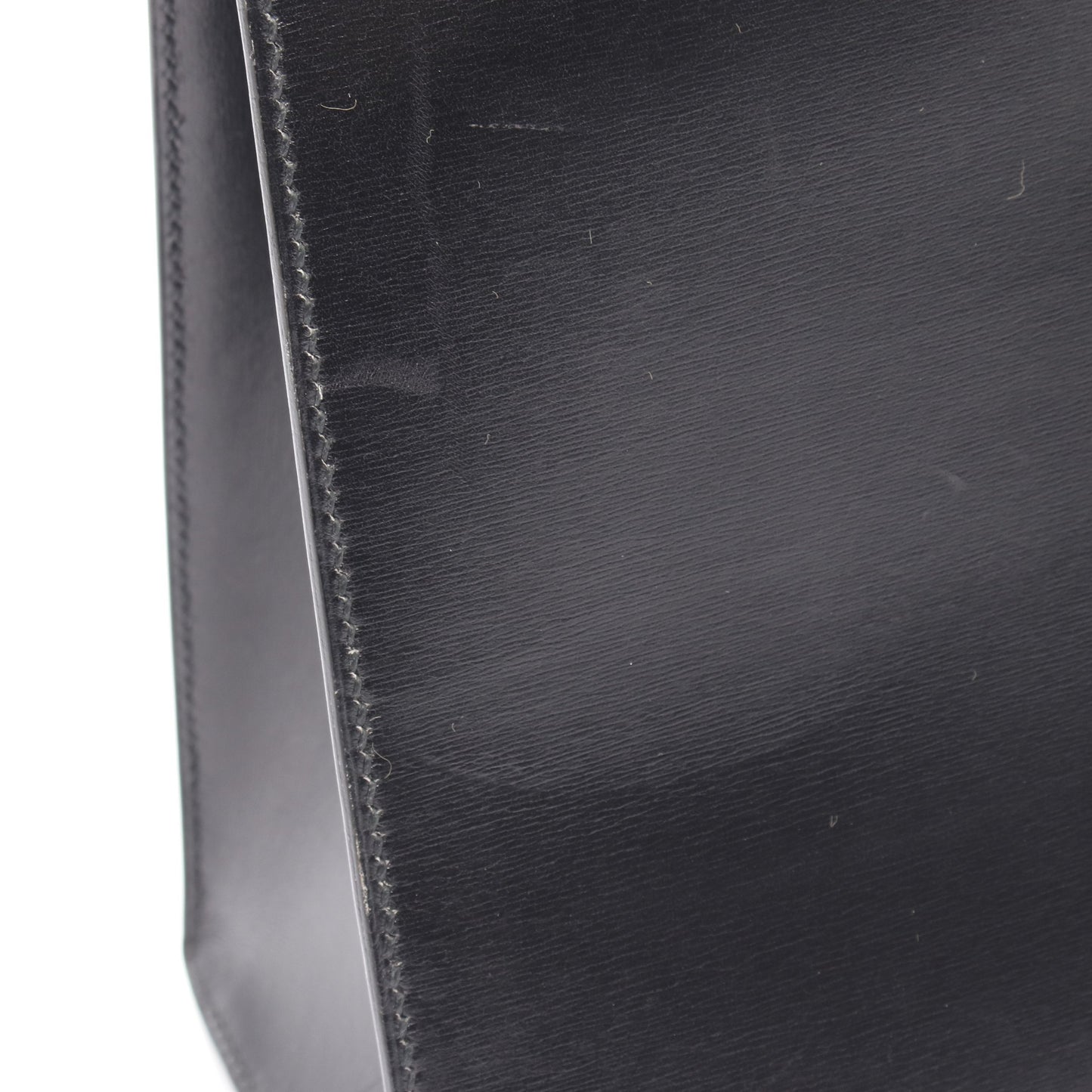 ケリー32 ハンドバッグ ボックスカーフ ブラック ゴールド金具 外縫い 2WAY ○V刻印 エルメス バッグ HERMES