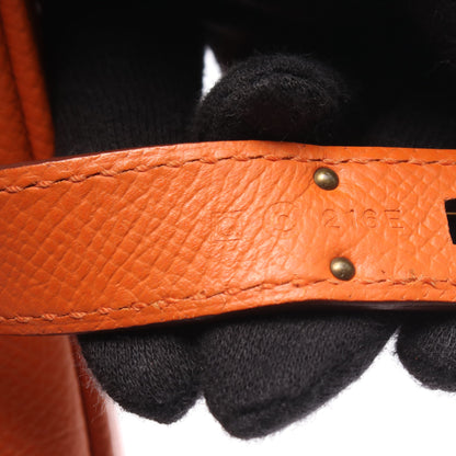 バーキン30 ハンドバッグ ヴォーエプソン オレンジ ゴールド金具 □Q刻印 エルメス バッグ HERMES