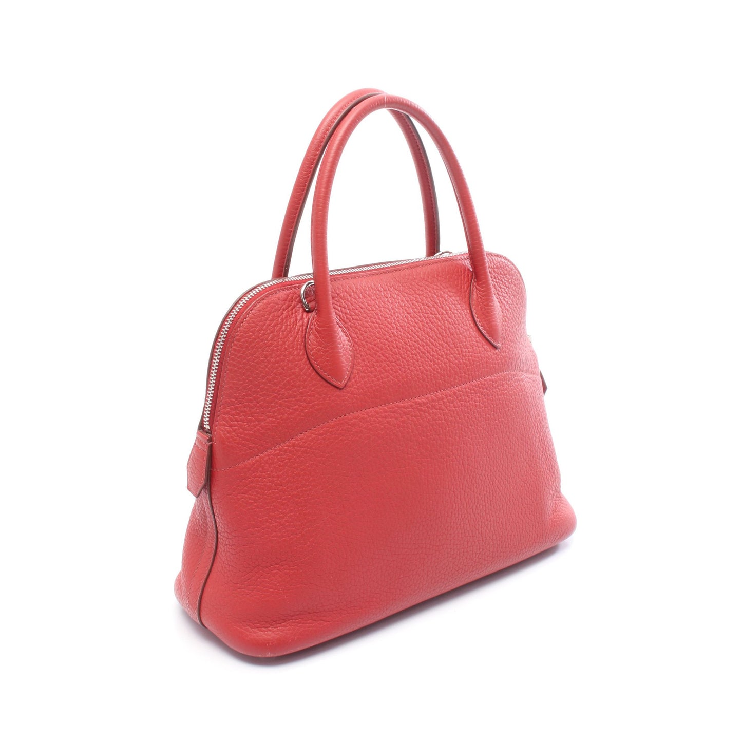 ボリード31 ルージュガランス ハンドバッグ トリヨンクレマンス レッド シルバー金具 2WAY □P刻印 エルメス バッグ HERMES