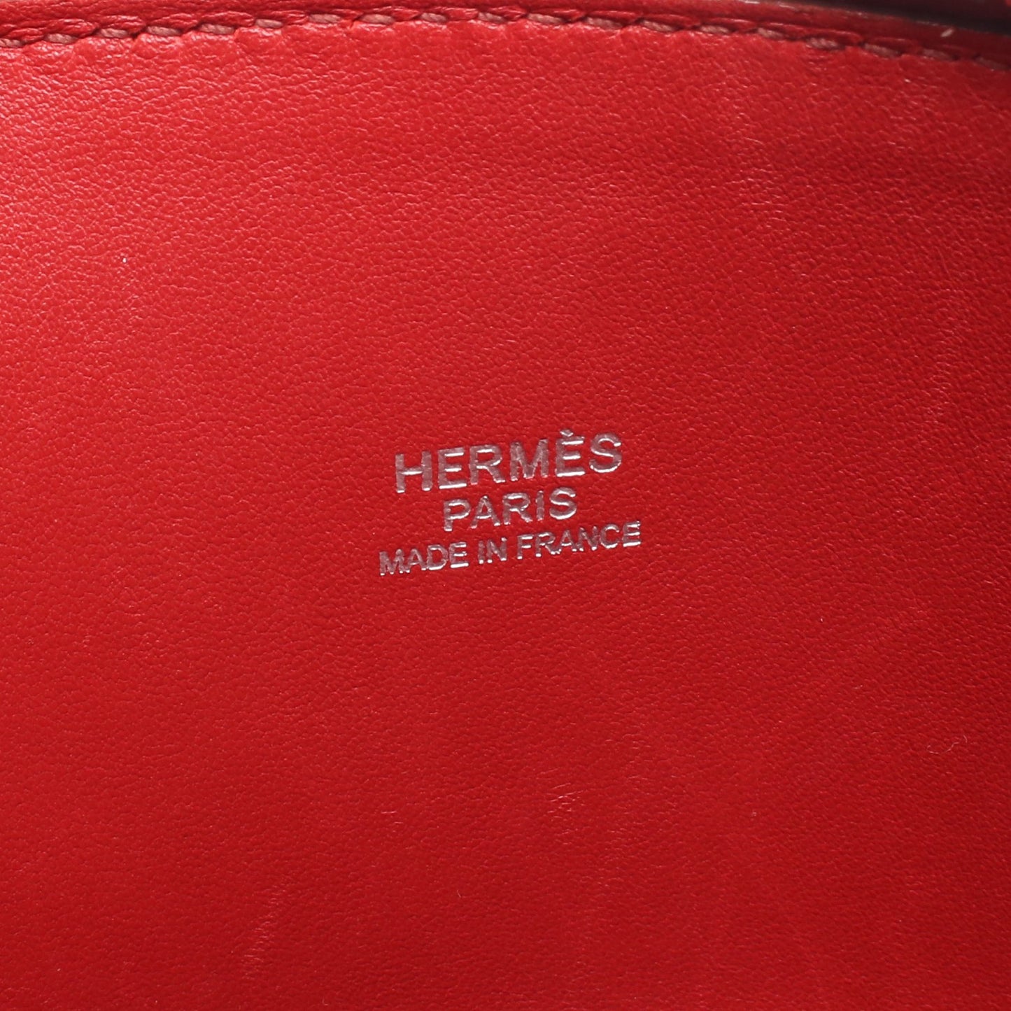 ボリード31 ルージュガランス ハンドバッグ トリヨンクレマンス レッド シルバー金具 2WAY □P刻印 エルメス バッグ HERMES