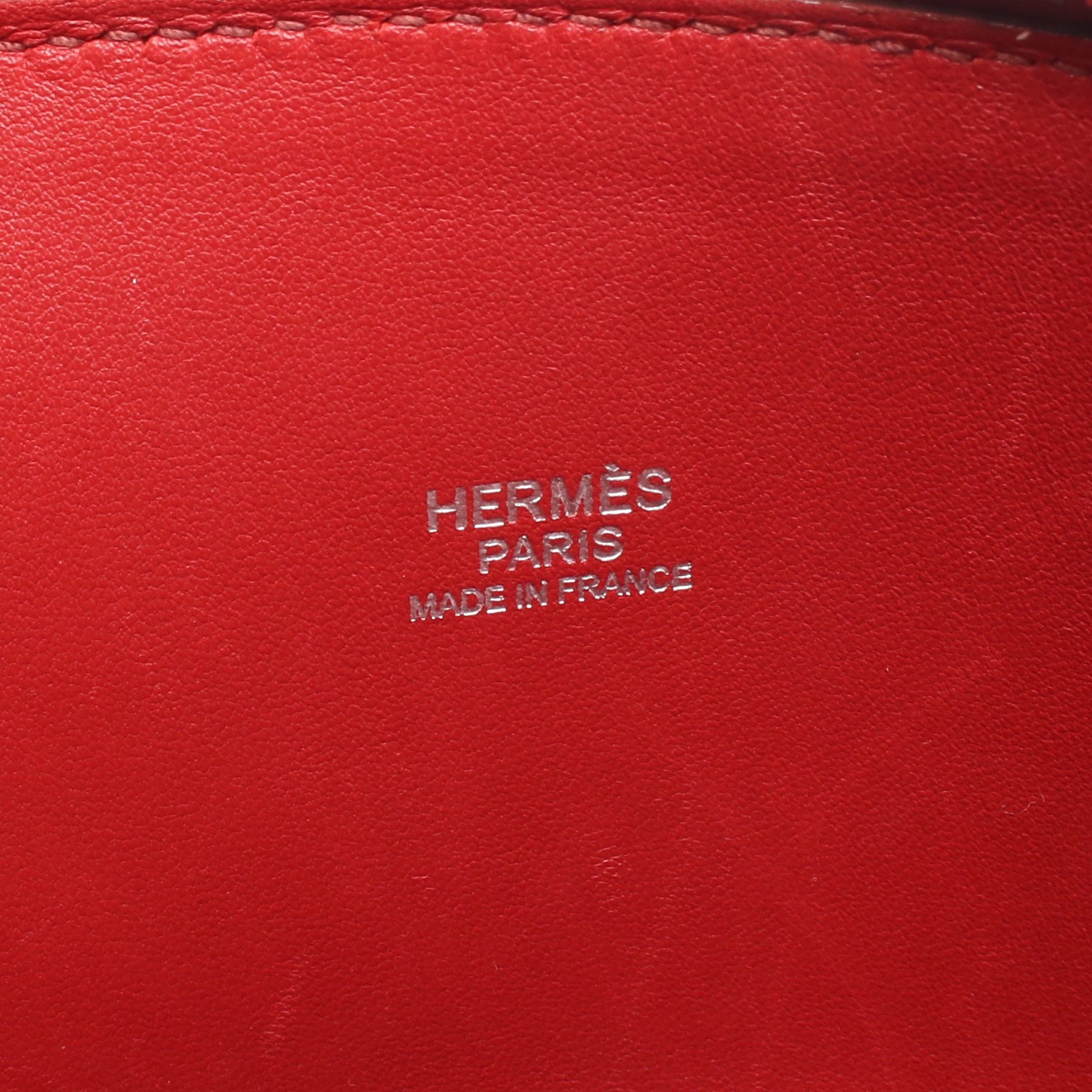 ボリード31 ルージュガランス ハンドバッグ トリヨンクレマンス レッド シルバー金具 2WAY □P刻印 エルメス バッグ HERMES
