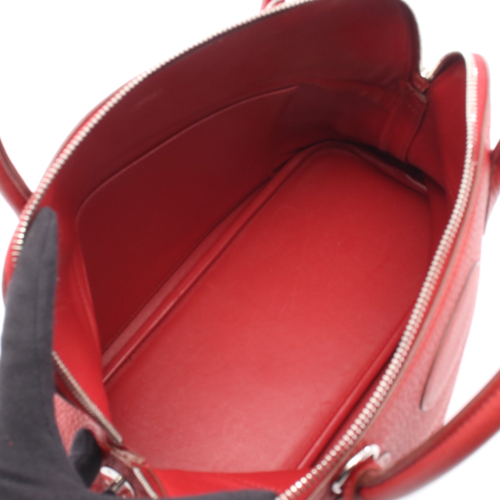ボリード31 ルージュガランス ハンドバッグ トリヨンクレマンス レッド シルバー金具 2WAY □P刻印 エルメス バッグ HERMES