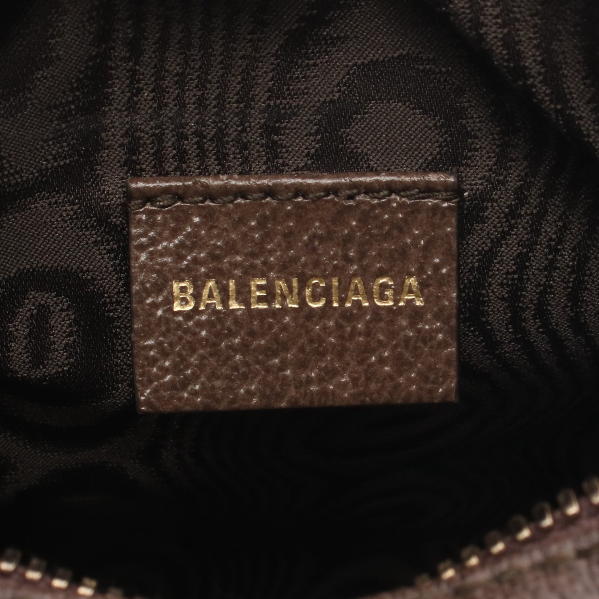 BALENCIAGA × GUCCI ハッカー プロジェクト ショルダーバッグ PVC レザー ベージュ ダークブラウン バレンシアガ バッグ BALENCIAGA