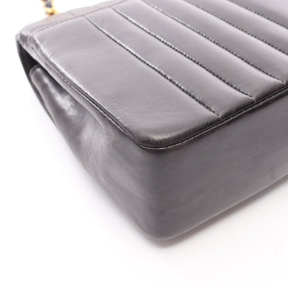 マドモアゼル チェーンショルダーバッグ ラムスキン ブラック ゴールド金具 シャネル バッグ CHANEL