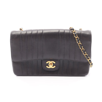 マドモアゼル チェーンショルダーバッグ ラムスキン ブラック ゴールド金具 シャネル バッグ CHANEL
