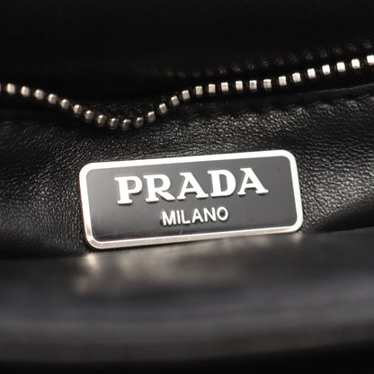 チェーンショルダーバッグ レザー ブラック イエローグリーン マルチカラー プラダ バッグ PRADA