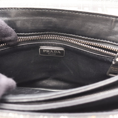 チェーンショルダーバッグ レザー ブラック イエローグリーン マルチカラー プラダ バッグ PRADA