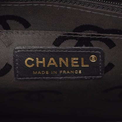 ワイルドステッチ トップハンドル ハンドバッグ レザー ブラック ゴールド金具 シャネル バッグ CHANEL