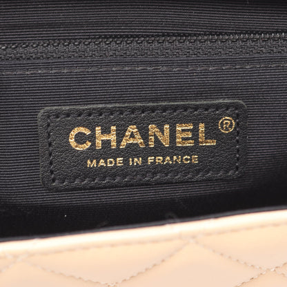 マトラッセ チェーンショルダーバッグ ラムスキン ブラック ベージュ ゴールド金具 シャネル バッグ CHANEL