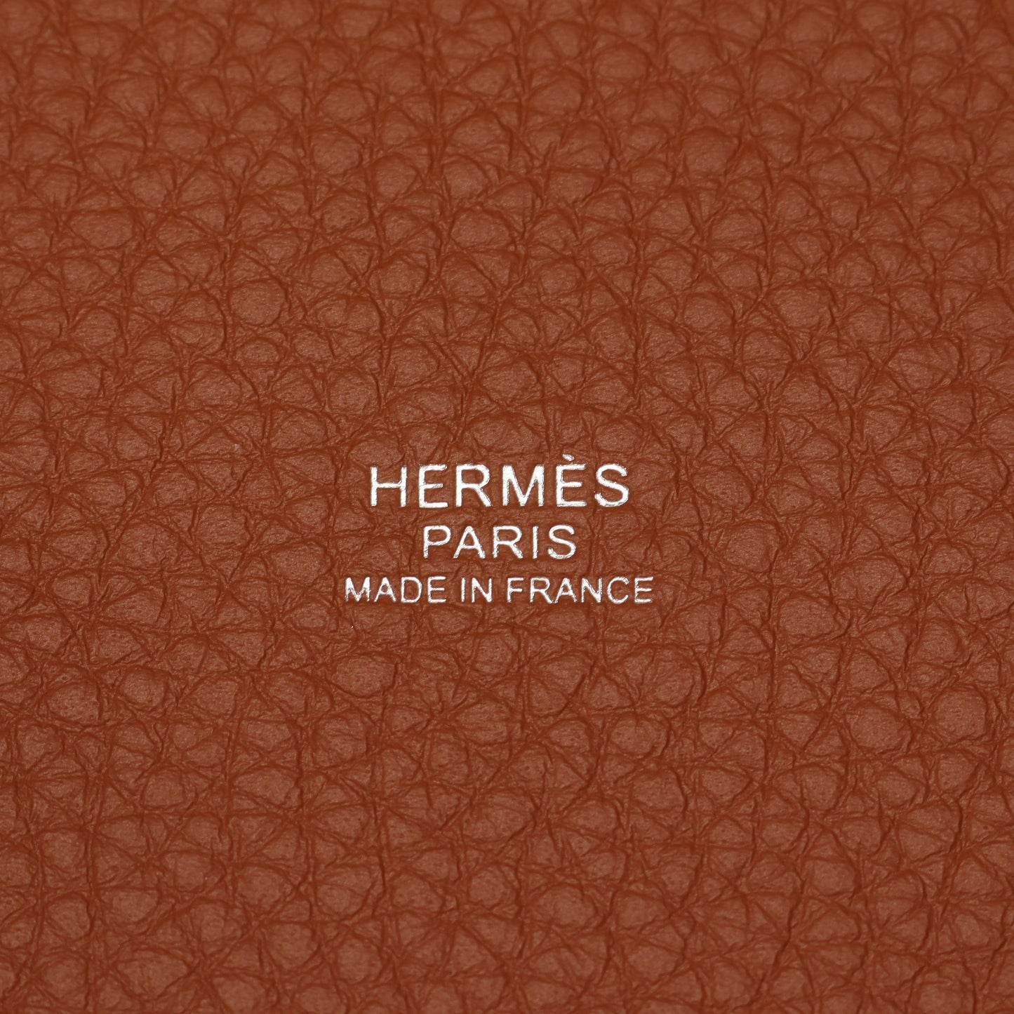 ピコタンロックPM ゴールド ハンドバッグ トリヨンクレマンス ブラウン シルバー金具 K刻印 エルメス バッグ HERMES