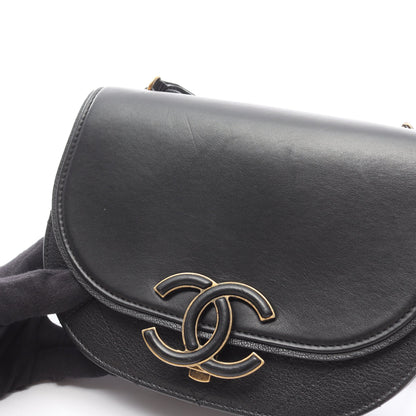 ココマーク ショルダーバッグ レザー ブラック ゴールド金具 シャネル バッグ CHANEL