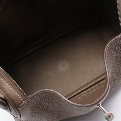 リンディ30 エトゥープ ショルダーバッグ トリヨンクレマンス グレーブラウン シルバー金具 X刻印 エルメス バッグ HERMES