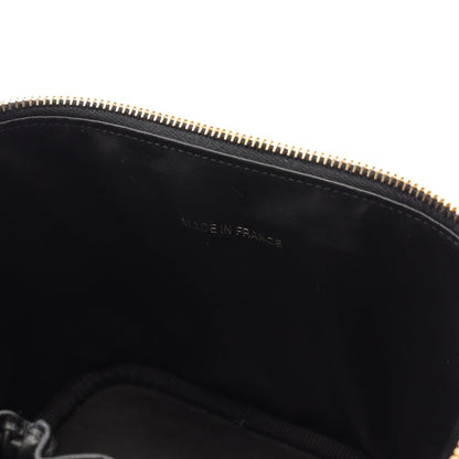 ココマーク ハンドバッグ バニティバッグ キャビアスキン ブラック ゴールド金具 シャネル バッグ CHANEL