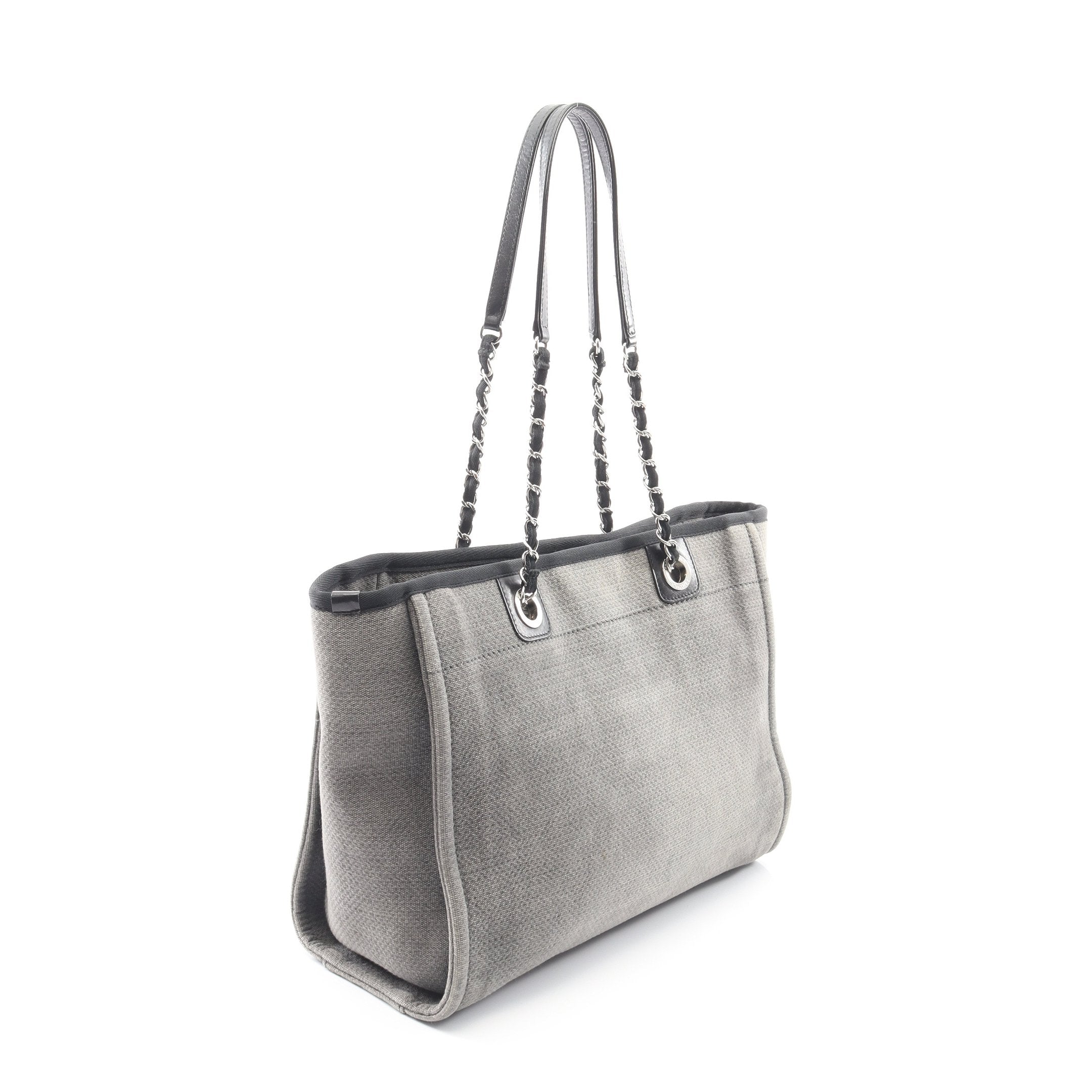 CHANEL デニムショルダーバッグ グレー CHANELシャネルデニム