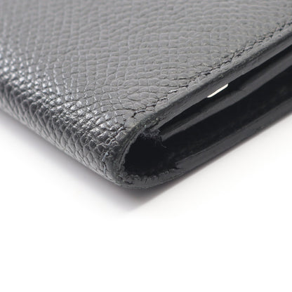 ベアンスフレ 二つ折り長財布 ヴォーエプソン ブラック ブラック金具 U刻印 エルメス 財布・小物 HERMES
