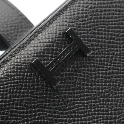 ベアンスフレ 二つ折り長財布 ヴォーエプソン ブラック ブラック金具 U刻印 エルメス 財布・小物 HERMES