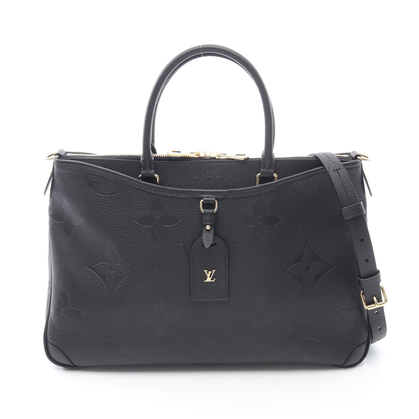 トリアノン MM モノグラムアンプラント ノワール ハンドバッグ トートバッグ レザー ブラック 2WAY ルイヴィトン バッグ LOUIS VUITTON