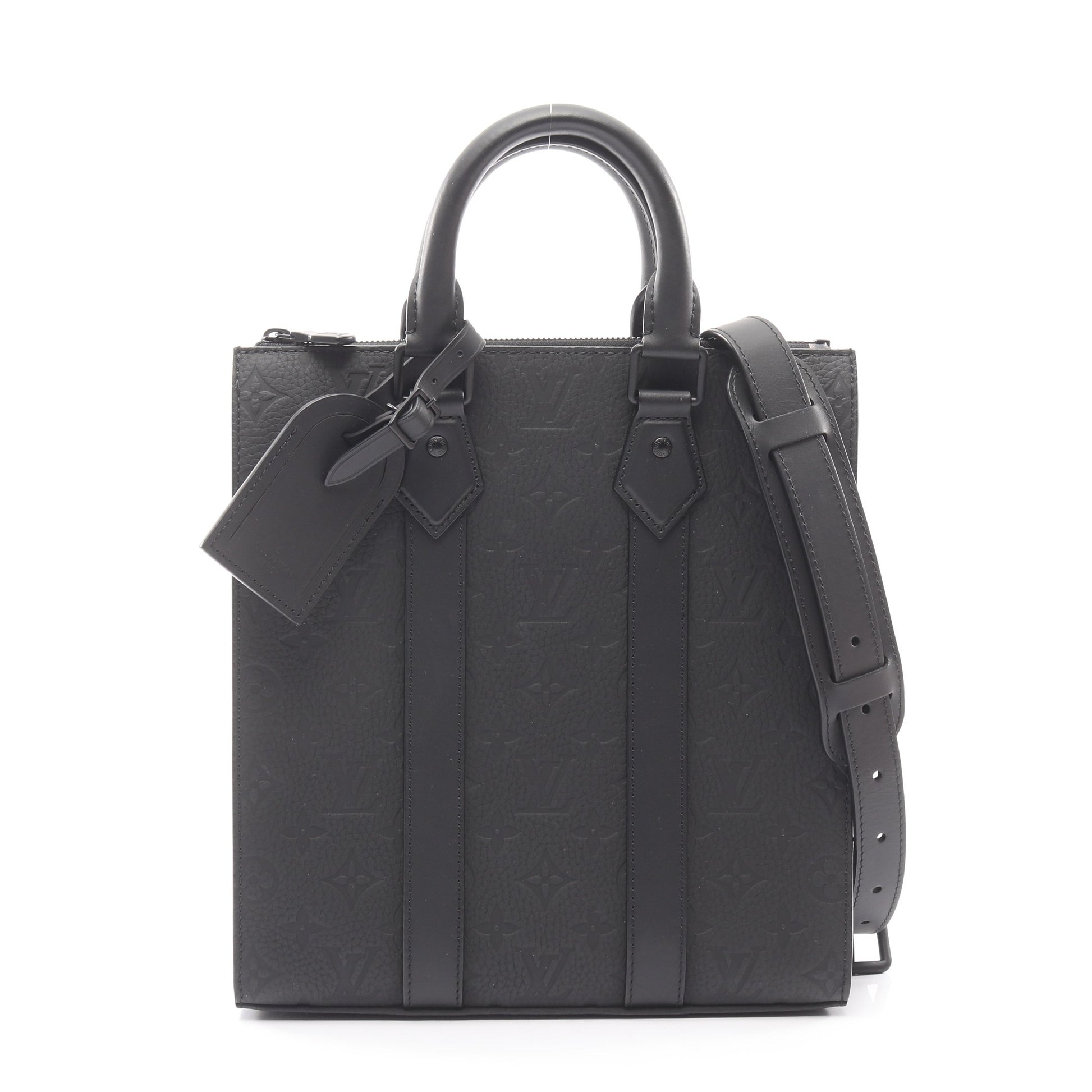 サックプラ クロス モノグラムトリヨン ハンドバッグ トートバッグ レザー ブラック 2WAY ルイヴィトン バッグ LOUIS VUITTON