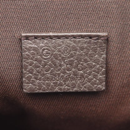 バックパック リュックサック キャンバス レザー ベージュ ダークブラウン グッチ バッグ GUCCI