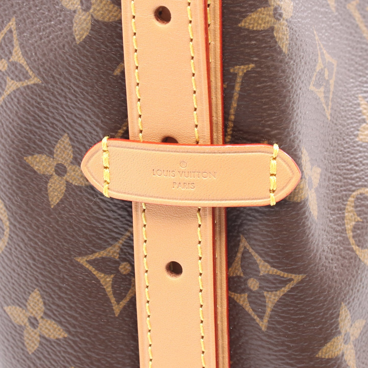 キャリーオール NM MM モノグラム ショルダーバッグ PVC レザー ブラウン ルイヴィトン バッグ LOUIS VUITTON