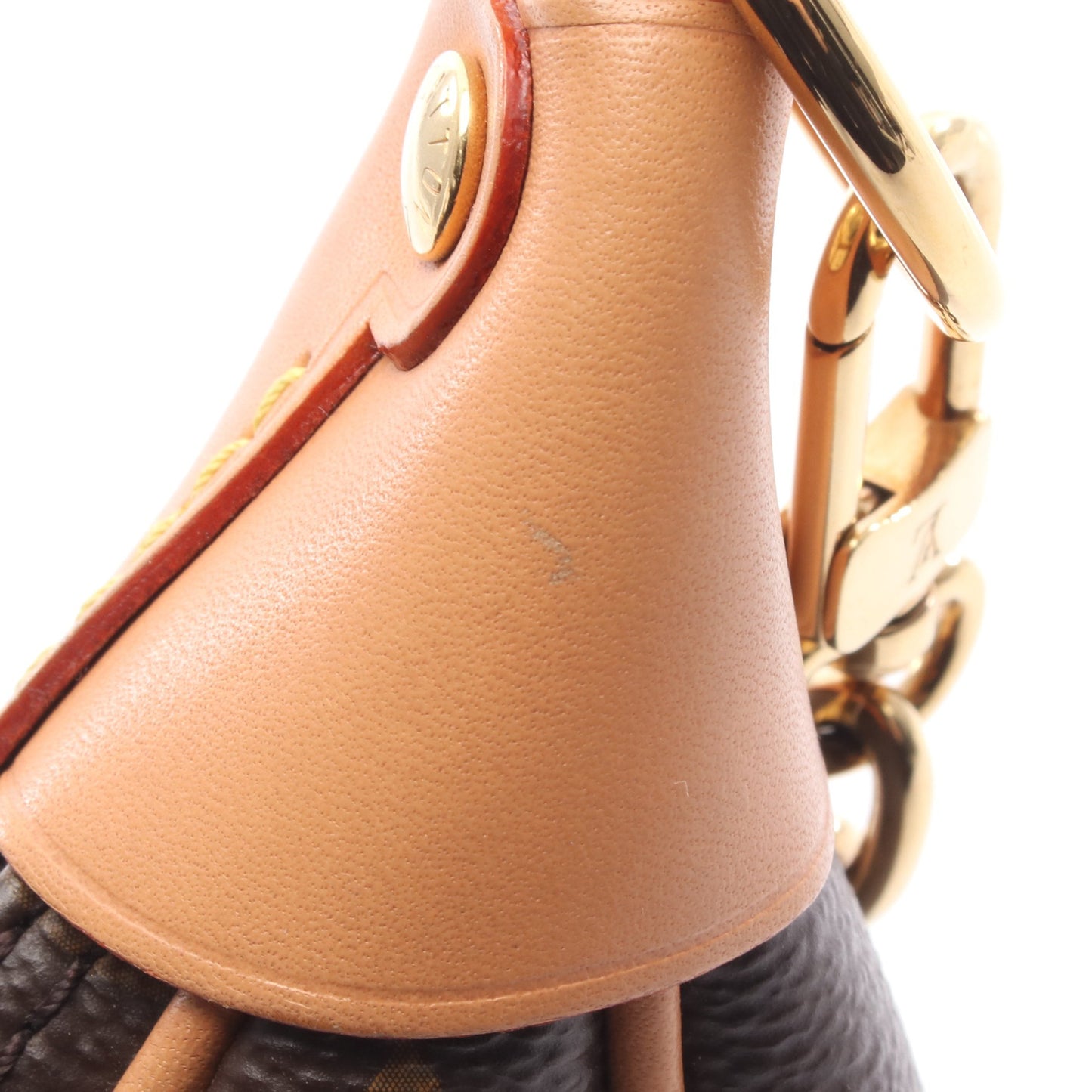 ループ モノグラム チェーンショルダーバッグ PVC レザー ブラウン ルイヴィトン バッグ LOUIS VUITTON