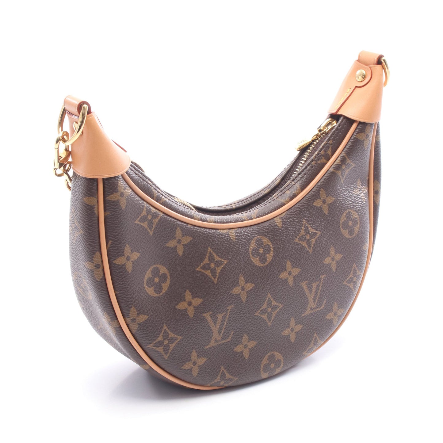 ループ モノグラム チェーンショルダーバッグ PVC レザー ブラウン ルイヴィトン バッグ LOUIS VUITTON