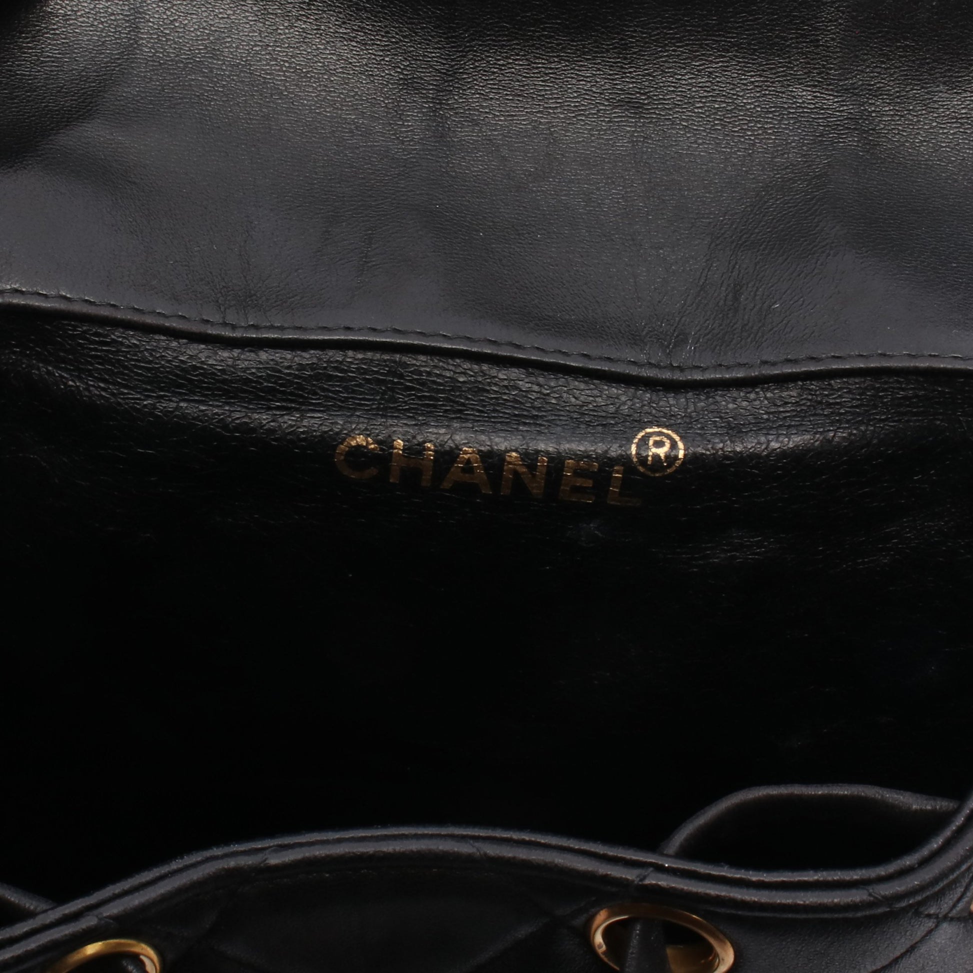マトラッセ バックパック リュックサック ラムスキン ブラック ゴールド金具 シャネル バッグ CHANEL