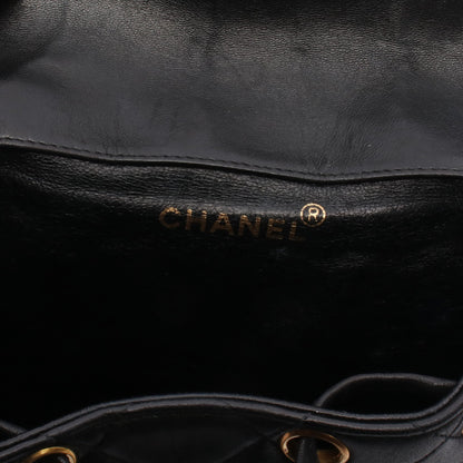 マトラッセ バックパック リュックサック ラムスキン ブラック ゴールド金具 シャネル バッグ CHANEL