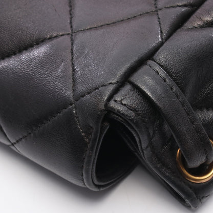 マトラッセ バックパック リュックサック ラムスキン ブラック ゴールド金具 シャネル バッグ CHANEL