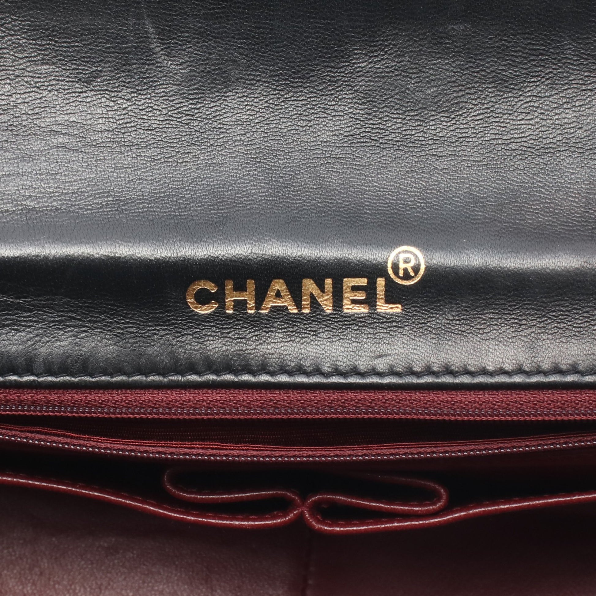 フルフラップ マトラッセ チェーンショルダーバッグ ラムスキン ブラック ゴールド金具 シャネル バッグ CHANEL