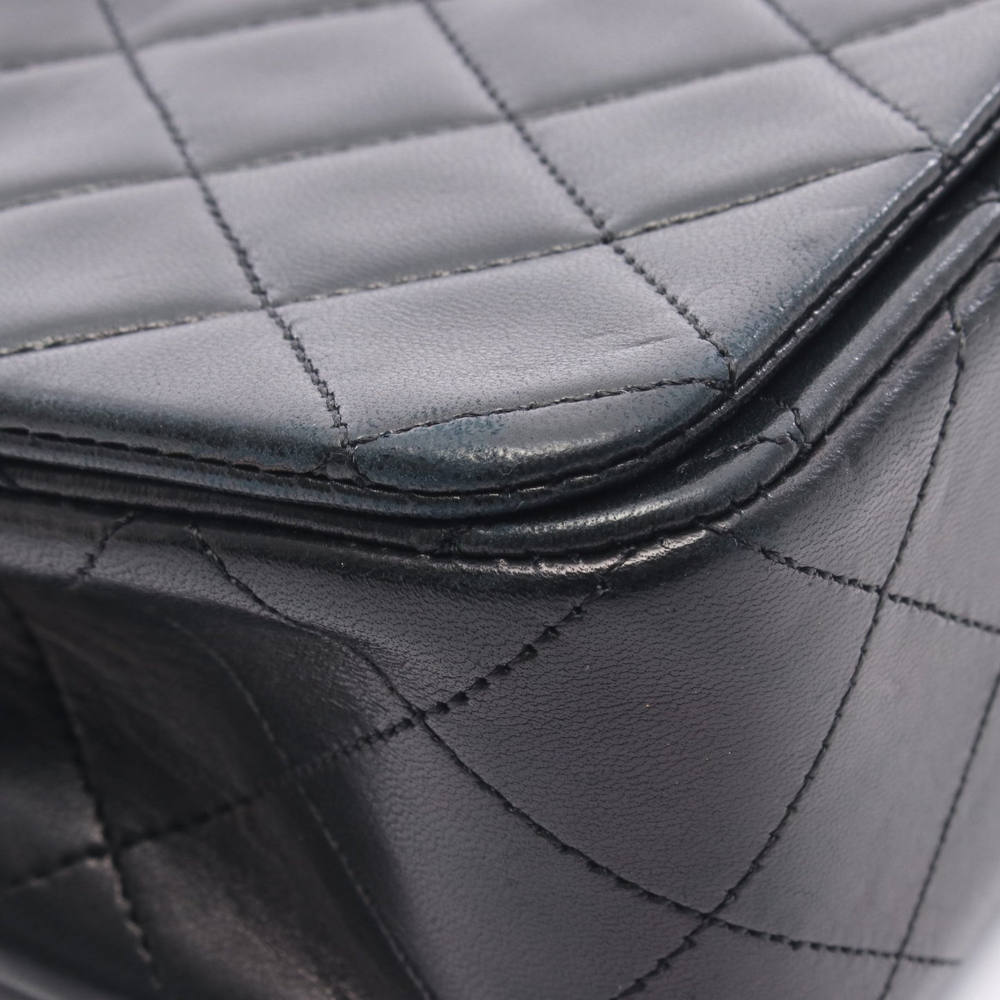 フルフラップ マトラッセ チェーンショルダーバッグ ラムスキン ブラック ゴールド金具 シャネル バッグ CHANEL