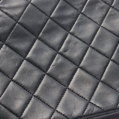 フルフラップ マトラッセ チェーンショルダーバッグ ラムスキン ブラック ゴールド金具 シャネル バッグ CHANEL